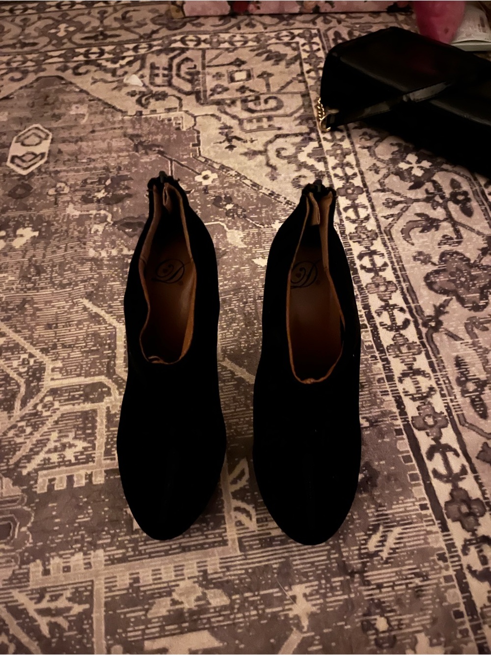 Women’s Black suede heels
